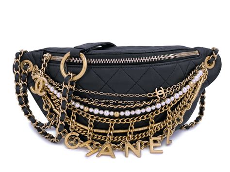 fake chanel fanny pack|chanel fanny pack with chains.